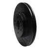 633-21028R Drilled/Slotted Brake Rotor [Black], 2009-2010 Kia/Hyundai/Genesis, Position: Front Right - image 2
