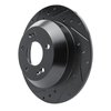 633-21029L Drilled/Slotted Brake Rotor [Black], 2015-2020 Kia/Hyundai/Genesis, Position: Rear Left - image 2