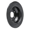 633-21029R Drilled/Slotted Brake Rotor [Black], 2015-2020 Kia/Hyundai/Genesis, Position: Rear Right - image 4