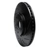 633-21030R Drilled/Slotted Brake Rotor [Black], 2015-2020 Kia/Hyundai/Genesis, Position: Front Right - image 2