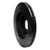 633-21030R Drilled/Slotted Brake Rotor [Black], 2015-2020 Kia/Hyundai/Genesis, Position: Front Right - image 4