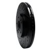 633-21031L Drilled/Slotted Brake Rotor [Black], 2015-2021 Kia/Hyundai/Genesis, Position: Front Left - image 2
