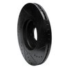 633-21031L Drilled/Slotted Brake Rotor [Black], 2015-2021 Kia/Hyundai/Genesis, Position: Front Left - image 4
