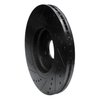 633-21031R Drilled/Slotted Brake Rotor [Black], 2015-2021 Kia/Hyundai/Genesis, Position: Front Right - image 4