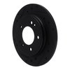 633-21034L Drilled/Slotted Brake Rotor [Black], Fits Select Kia/Hyundai/Genesis, Position: Rear Left - image 2