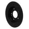 633-21034L Drilled/Slotted Brake Rotor [Black], Fits Select Kia/Hyundai/Genesis, Position: Rear Left - image 4