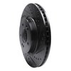 633-21040R Drilled/Slotted Brake Rotor [Black], Fits Select Kia/Hyundai/Genesis, Position: Front Right - image 2