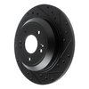 633-21041R Drilled/Slotted Brake Rotor [Black], Fits Select Kia/Hyundai/Genesis, Position: Rear Right - image 2