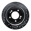 633-21042R Drilled/Slotted Brake Rotor [Black], Fits Select Kia/Hyundai/Genesis, Position: Rear Right - image 1