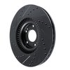633-21044R Drilled/Slotted Brake Rotor [Black], Fits Select Kia/Hyundai/Genesis, Position: Front Right - image 4