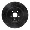 633-26000R Drilled/Slotted Brake Rotor [Black], 2012-2020 Tesla, Position: Rear Right - image 4