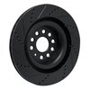 633-26006L Drilled/Slotted Brake Rotor [Black], 2012-2021 Tesla, Position: Rear Left - image 4