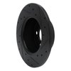 633-27000L Drilled/Slotted Brake Rotor [Black], 1967-1972 Volvo, Position: Front Left - image 4
