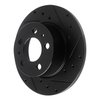 633-27000R Drilled/Slotted Brake Rotor [Black], 1967-1972 Volvo, Position: Front Right - image 2