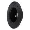 633-27000R Drilled/Slotted Brake Rotor [Black], 1967-1972 Volvo, Position: Front Right - image 4