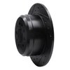 633-27001L Drilled/Slotted Brake Rotor [Black], 1967-1974 Volvo, Position: Rear Left - image 2