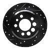 633-27006L Drilled/Slotted Brake Rotor [Black], 1974-1997 Volvo, Position: Rear Left - image 1