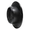 633-27006L Drilled/Slotted Brake Rotor [Black], 1974-1997 Volvo, Position: Rear Left - image 2