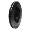 633-27015L Drilled/Slotted Brake Rotor [Black], 1991-1995 Volvo, Position: Front Left - image 4