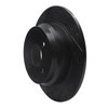 633-27017L Drilled/Slotted Brake Rotor [Black], 1993-1995 Volvo, Position: Rear Left - image 2