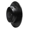 633-27019R Drilled/Slotted Brake Rotor [Black], 1996-2004 Volvo, Position: Rear Right - image 2