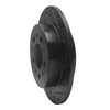 633-27020R Drilled/Slotted Brake Rotor [Black], 1995-1997 Volvo, Position: Rear Right - image 2