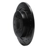 633-27021R Drilled/Slotted Brake Rotor [Black], 1997-1998 Volvo, Position: Rear Right - image 2