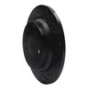 633-27024R Drilled/Slotted Brake Rotor [Black], 1999-2009 Volvo, Position: Rear Right - image 2
