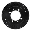 633-27027R Drilled/Slotted Brake Rotor [Black], 2000-2007 Multiple Makes/Models, Position: Rear Right - image 1