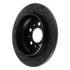 633-27029R Drilled/Slotted Brake Rotor [Black], 1999-2000 Volvo, Position: Rear Right - image 4