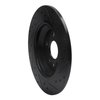 633-27035L Drilled/Slotted Brake Rotor [Black], 2007-2018 Volvo, Position: Rear Left - image 4