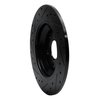 633-27035R Drilled/Slotted Brake Rotor [Black], 2007-2018 Volvo, Position: Rear Right - image 4