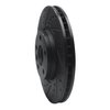 633-27041L Drilled/Slotted Brake Rotor [Black], 2007-2018 Multiple Makes/Models, Position: Front Left - image 2