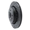 633-27044L Drilled/Slotted Brake Rotor [Black], 2010-2017 Volvo, Position: Rear Left - image 2