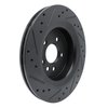 633-27044R Drilled/Slotted Brake Rotor [Black], 2010-2017 Volvo, Position: Rear Right - image 4