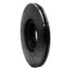 633-27051L Drilled/Slotted Brake Rotor [Black], Fits Select Multiple Makes/Models, Position: Front Left - image 4