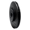 633-27051R Drilled/Slotted Brake Rotor [Black], Fits Select Multiple Makes/Models, Position: Front Right - image 2