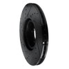 633-27051R Drilled/Slotted Brake Rotor [Black], Fits Select Multiple Makes/Models, Position: Front Right - image 4