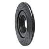 633-27054R Drilled/Slotted Brake Rotor [Black], Fits Select Multiple Makes/Models, Position: Rear Right - image 2