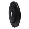 633-27060L Drilled/Slotted Brake Rotor [Black], 2008-2018 Volvo, Position: Rear Left - image 2
