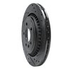 633-27060R Drilled/Slotted Brake Rotor [Black], 2008-2018 Volvo, Position: Rear Right - image 2