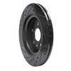633-27060R Drilled/Slotted Brake Rotor [Black], 2008-2018 Volvo, Position: Rear Right - image 4