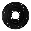 633-31000R Drilled/Slotted Brake Rotor [Black], 1967-1976 BMW, Position: Front Right
