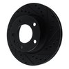 633-31012R Drilled/Slotted Brake Rotor [Black], 1982-1989 BMW, Position: Front Right - image 2