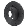 633-31013R Drilled/Slotted Brake Rotor [Black], 1976-1976 BMW, Position: Front Right - image 2