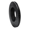 633-31017L Drilled/Slotted Brake Rotor [Black], 1984-1991 BMW, Position: Front Left - image 4