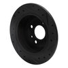 633-31018L Drilled/Slotted Brake Rotor [Black], 1984-1991 BMW, Position: Rear Left - image 4
