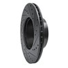 633-31023L Drilled/Slotted Brake Rotor [Black], 1989-1995 BMW, Position: Front Left - image 4