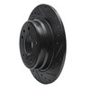633-31024R Drilled/Slotted Brake Rotor [Black], 1989-1995 BMW, Position: Rear Right - image 2