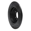 633-31024R Drilled/Slotted Brake Rotor [Black], 1989-1995 BMW, Position: Rear Right - image 4